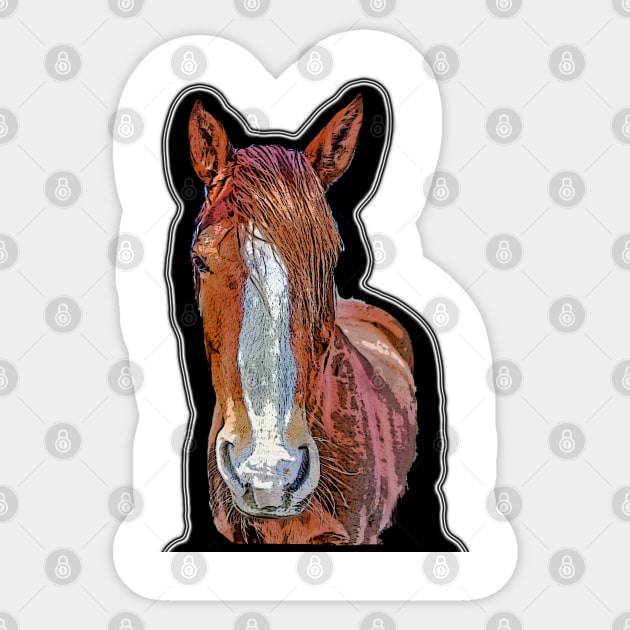 horse Sticker by rickylabellevie